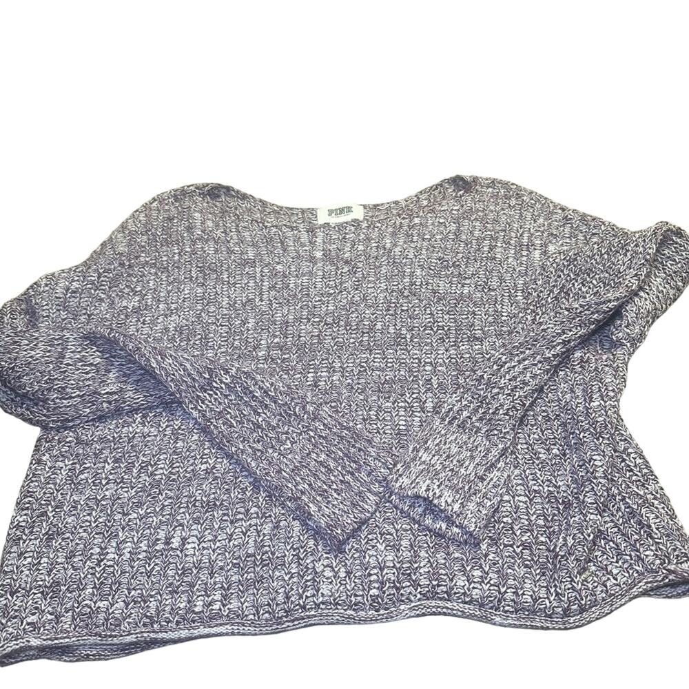 PINK by Victorias Secret pink / maroon sweater xs 100% cotton oversized crop - Picture 2 of 8